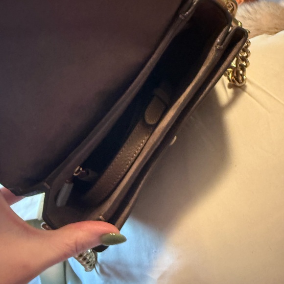 Coach Cassie 19 Pebbled Leather Turnlock Bag in Dark Stone - Picture 3 of 12